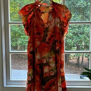 Marie Oliver Sunset Floral Dress